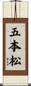 五本松 Scroll