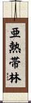 亜熱帯林 Scroll