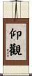 仰觀 Scroll