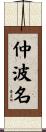 仲波名 Scroll