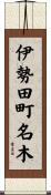 伊勢田町名木 Scroll