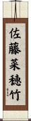 佐藤菜穂竹 Scroll