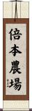 倍本農場 Scroll