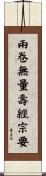 兩卷無量壽經宗要 Scroll