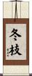 冬枝 Scroll