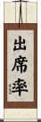 出席率 Scroll