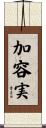 加容実 Scroll