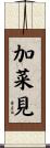 加菜見 Scroll