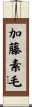 加藤素毛 Scroll