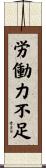 労働力不足 Scroll