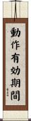 動作有効期間 Scroll