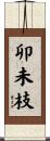 卯未枝 Scroll