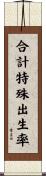 合計特殊出生率 Scroll