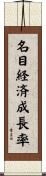名目経済成長率 Scroll