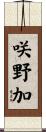 咲野加 Scroll