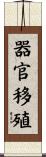 器官移殖 Scroll