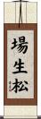 場生松 Scroll