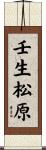 壬生松原 Scroll