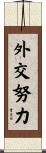外交努力 Scroll