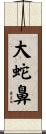 大蛇鼻 Scroll