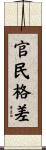 官民格差 Scroll