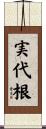 実代根 Scroll