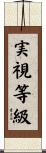 実視等級 Scroll