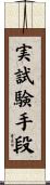 実試験手段 Scroll
