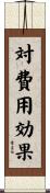 対費用効果 Scroll