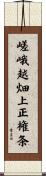 嵯峨越畑上正権条 Scroll
