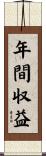 年間収益 Scroll