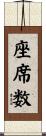 座席数 Scroll