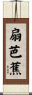 扇芭蕉 Scroll