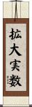 拡大実数 Scroll
