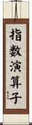 指数演算子 Scroll