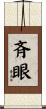 斉眼 Scroll