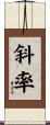 斜率 Scroll