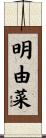 明由菜 Scroll