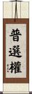 普選權 Scroll