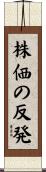 株価の反発 Scroll