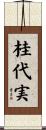 桂代実 Scroll