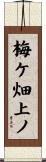 梅ケ畑上ノ Scroll