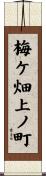 梅ケ畑上ノ町 Scroll