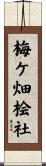 梅ケ畑桧社 Scroll