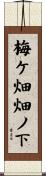 梅ケ畑畑ノ下 Scroll