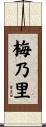 梅乃里 Scroll
