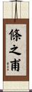 條之甫 Scroll