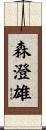 森澄雄 Scroll