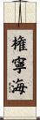 権寧海 Scroll