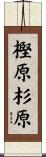 樫原杉原 Scroll